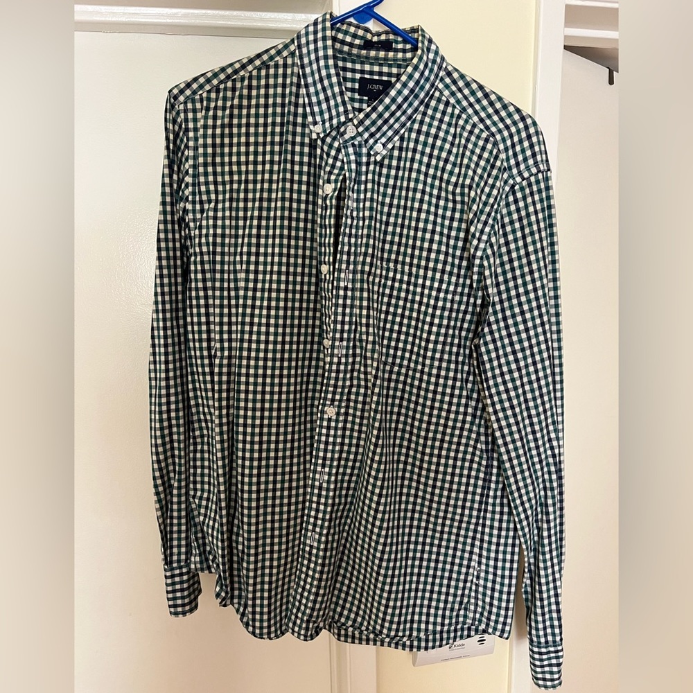 J. Crew Checkered button down shirt